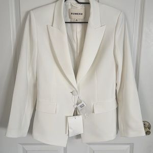 Triacetate  Opal White Blazer